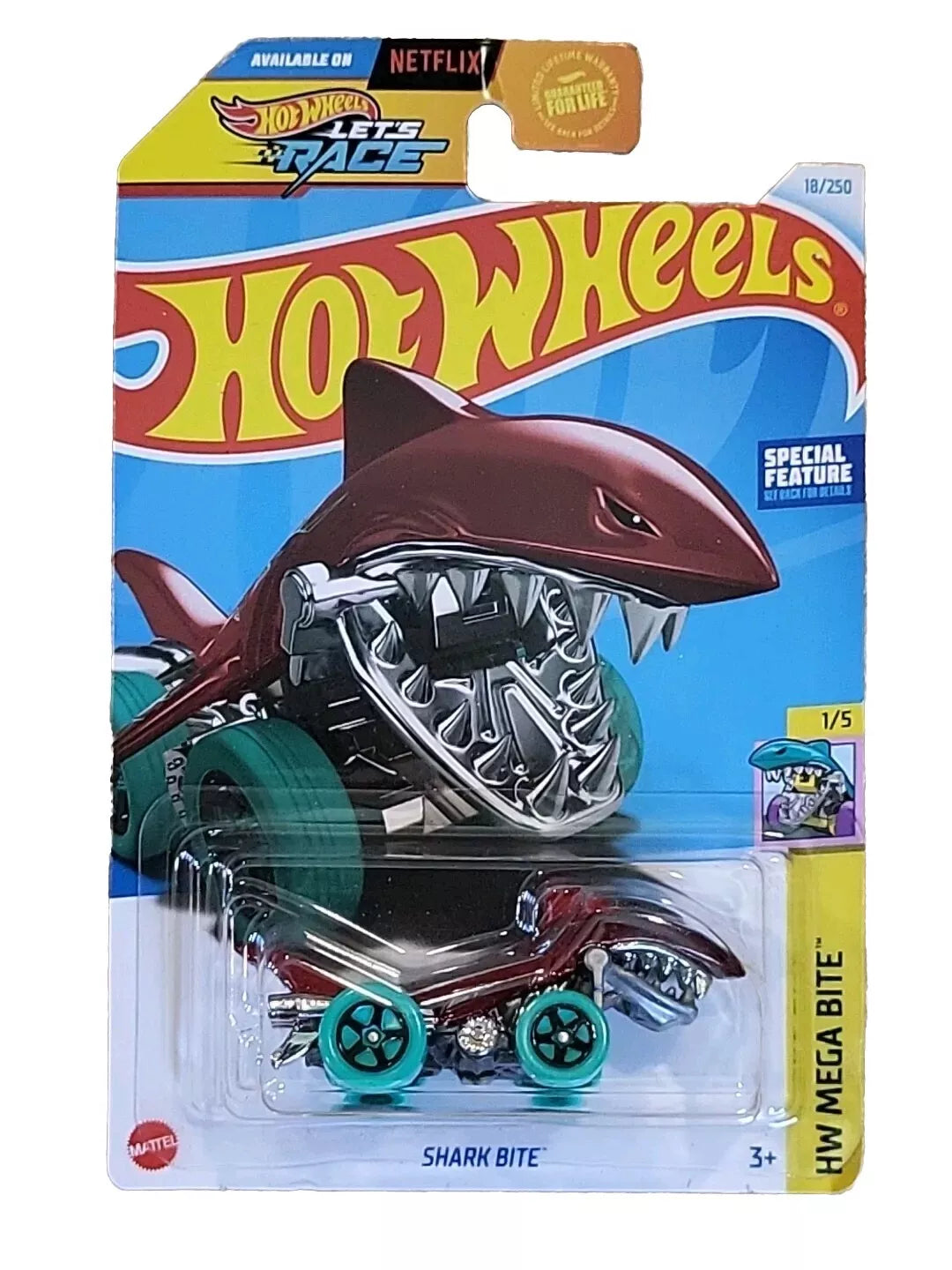 Shark Bite 1/5 #18/250, HW Mega Bite Hot Wheels