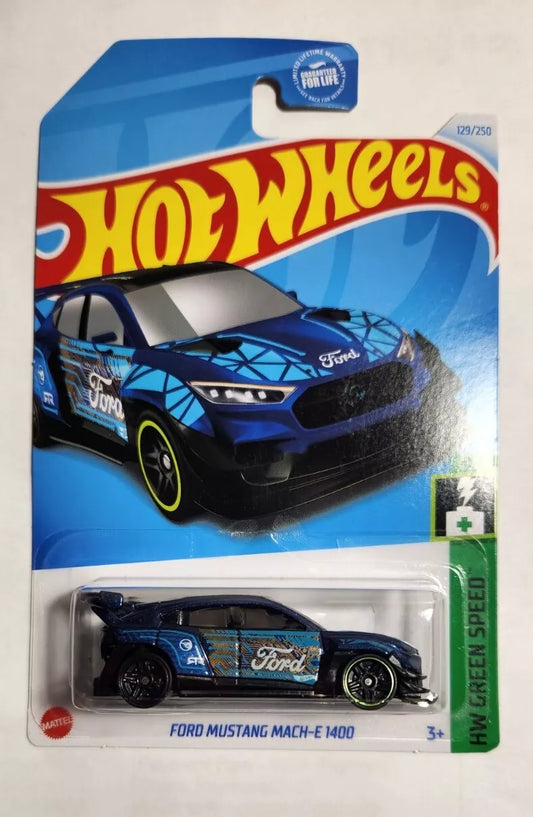 Ford Mach-E 1400 10/10 #129/250, HW Green Speed Hot Wheels